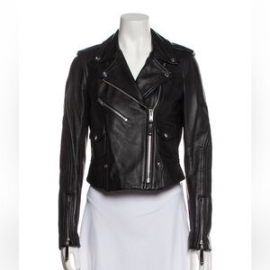 Theory black leather jacket